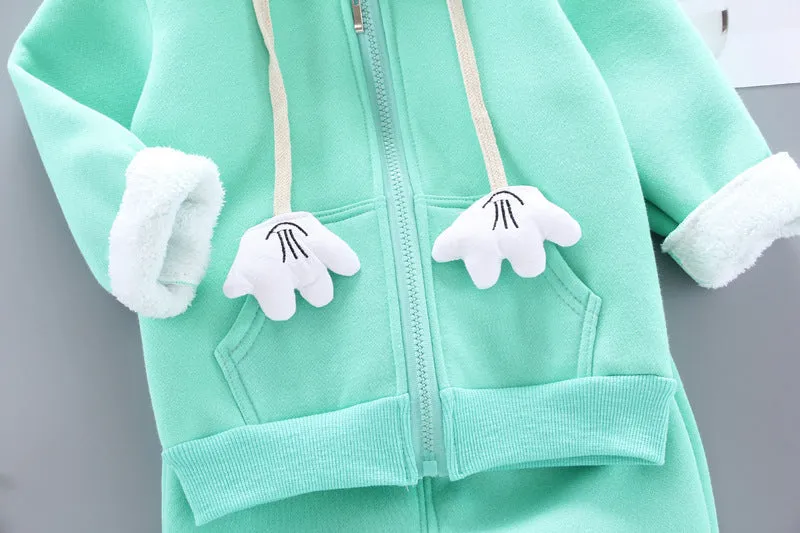 Printed Long Sleeve T-shirt Trousers Suit Casual Children's Suit