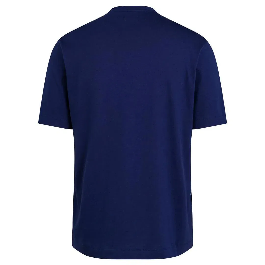 RAPHA Logo Pocket Tshirt - MBA Navy/Light Blue