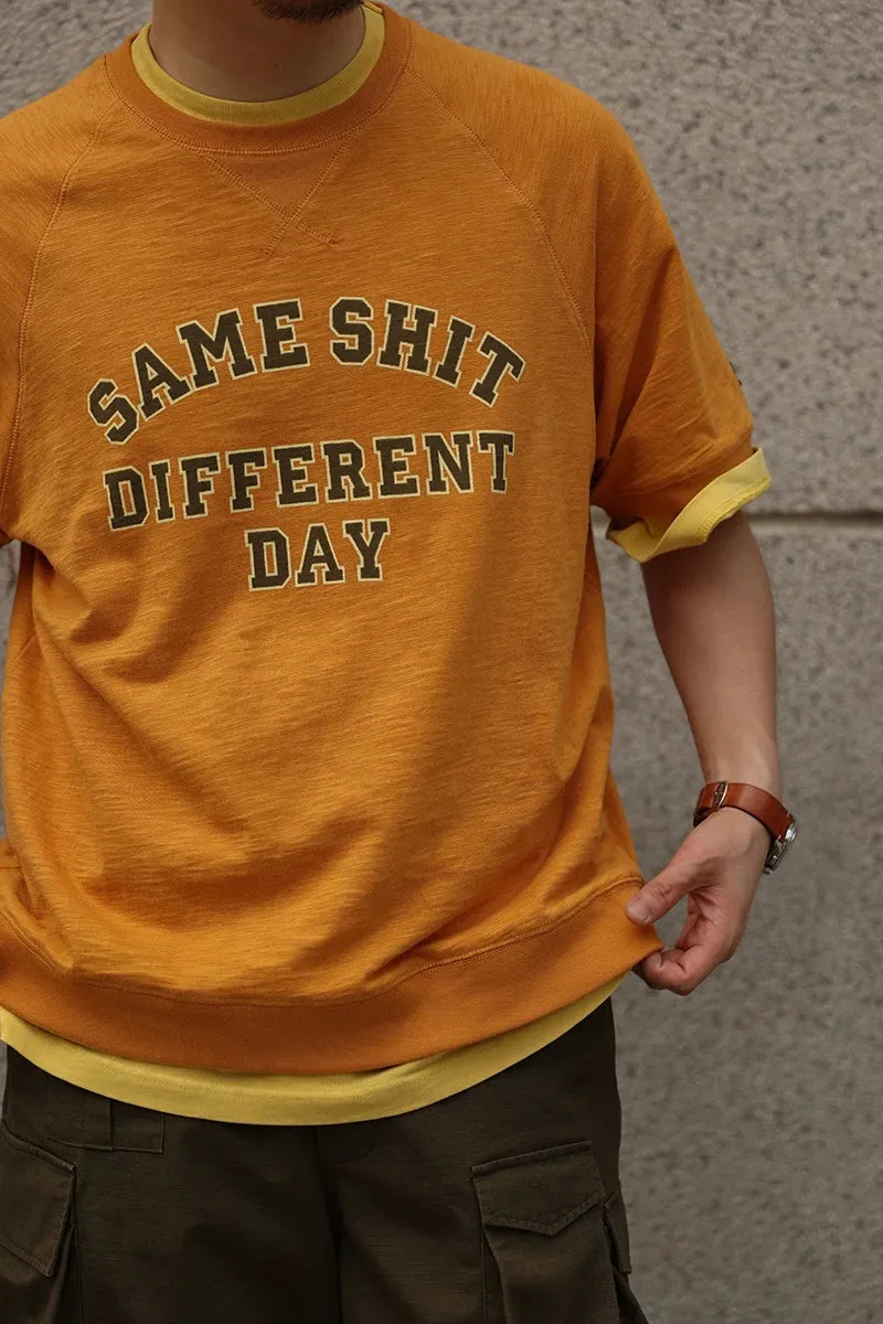 Retro Inspired Print Men's Short Sleeve Sweat Tee Shirt