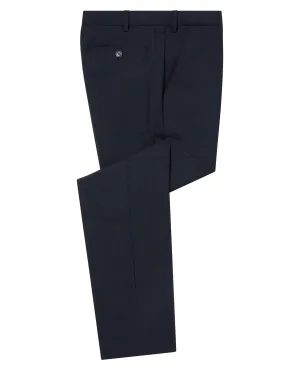 Slim Leg Checked Stretch Formal Trousers