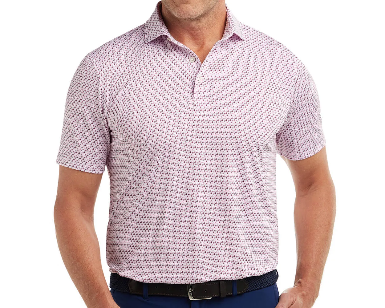 The Nessie Shirt: White & Vintage Claret