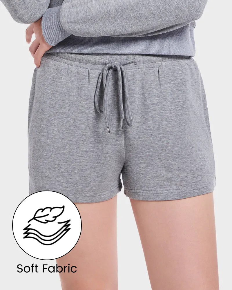 Ultra Soft Stretchy Drawstring Lounge Shorts