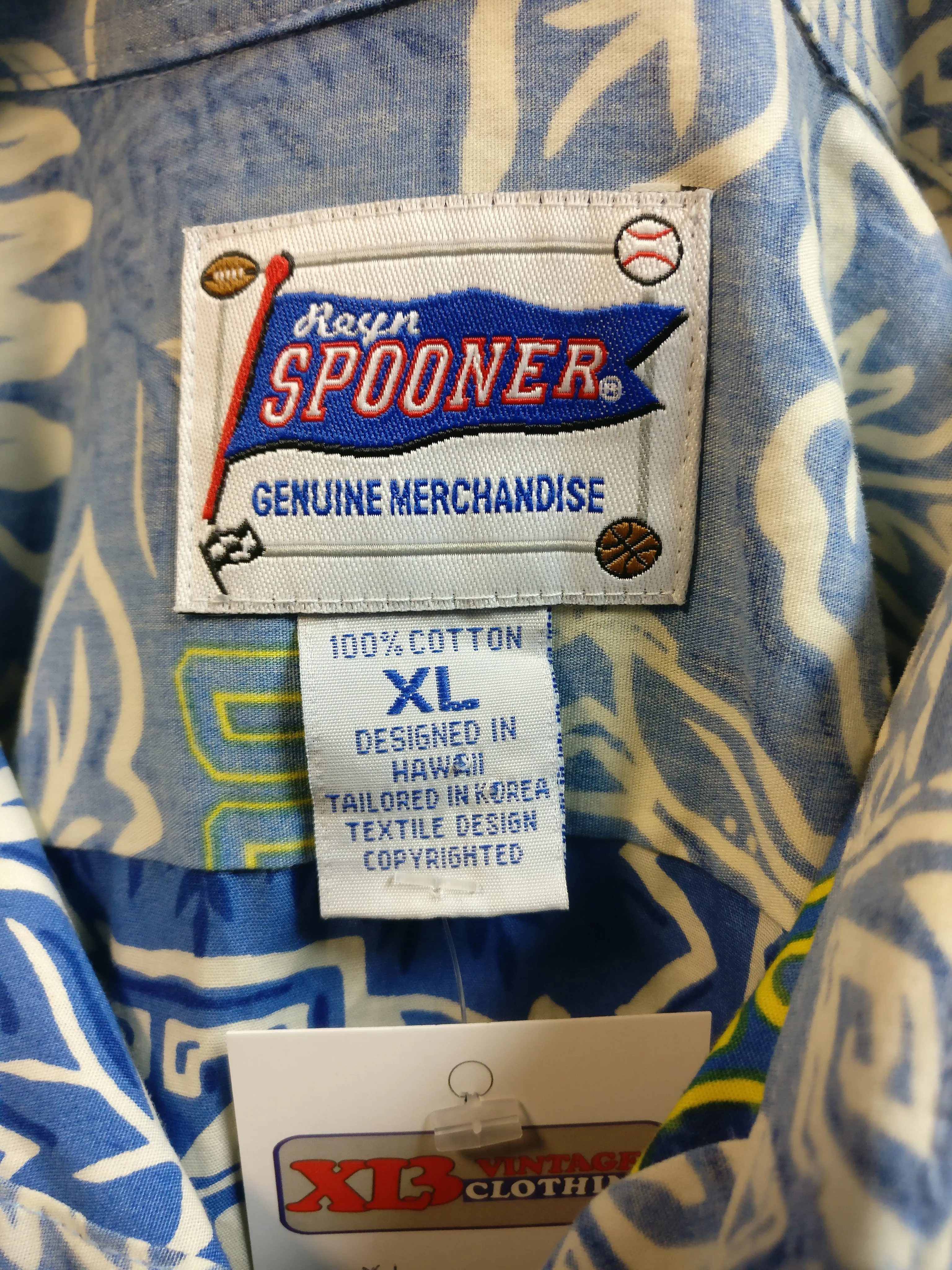 Vintage UCLA BRUINS NCAA Reyn Spooner Cotton Hawaiian Shirt XL