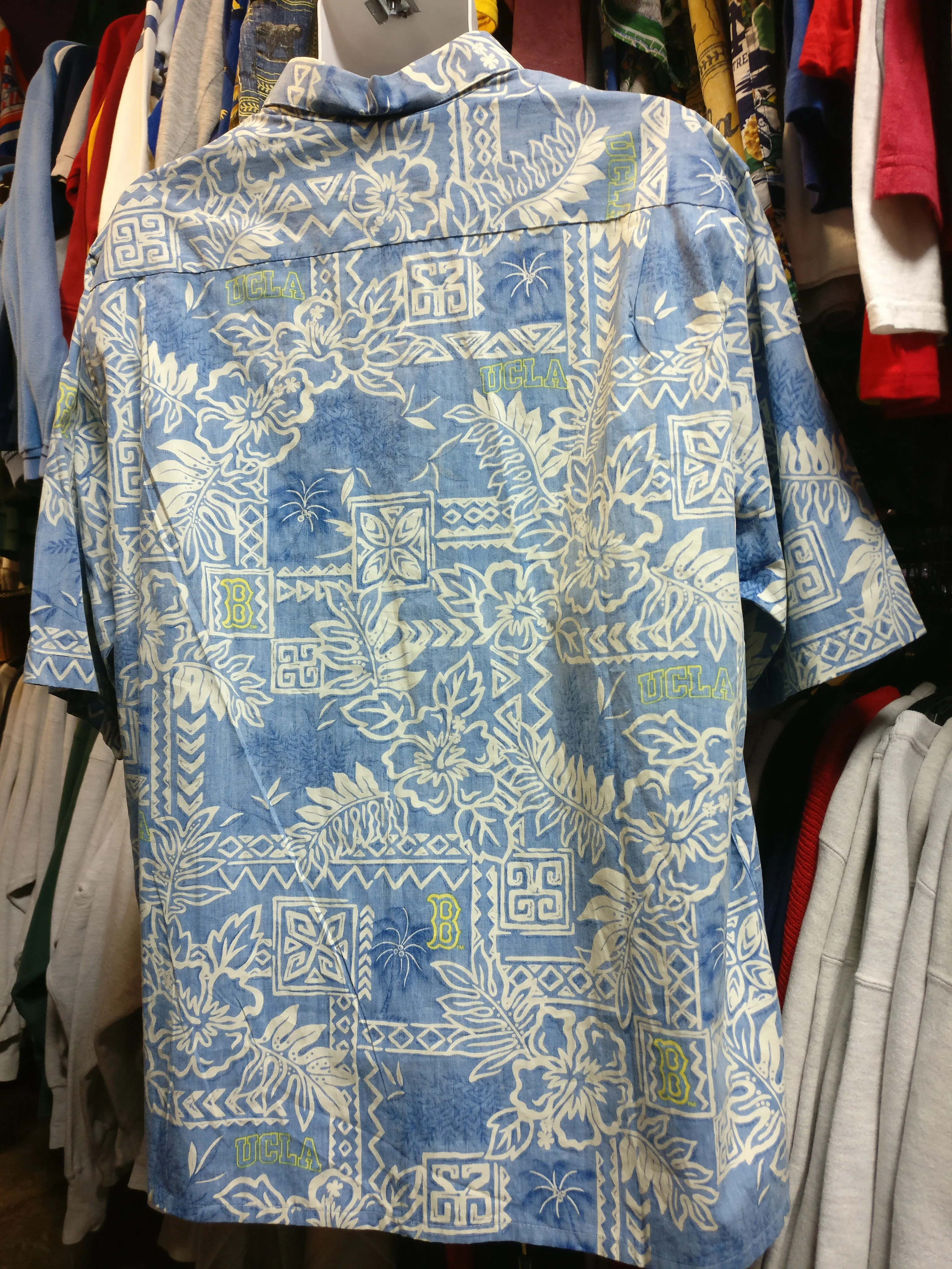 Vintage UCLA BRUINS NCAA Reyn Spooner Cotton Hawaiian Shirt XL