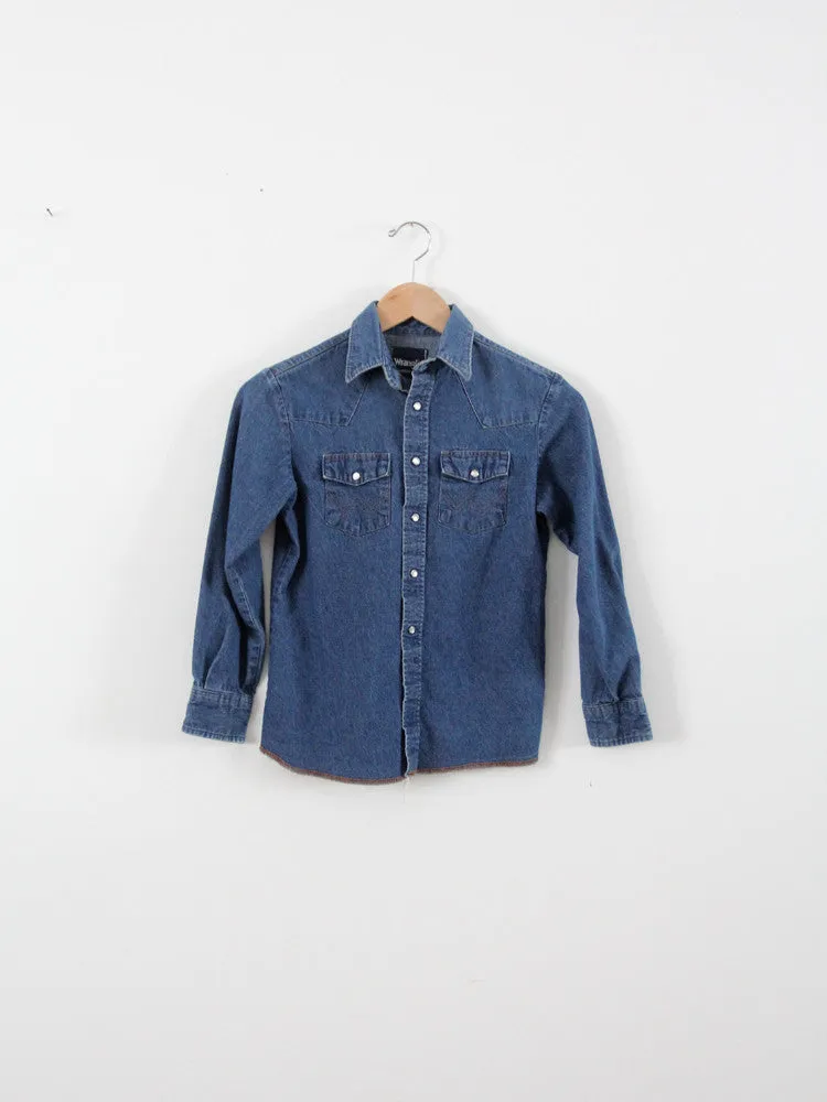 vintage Wrangler denim shirt