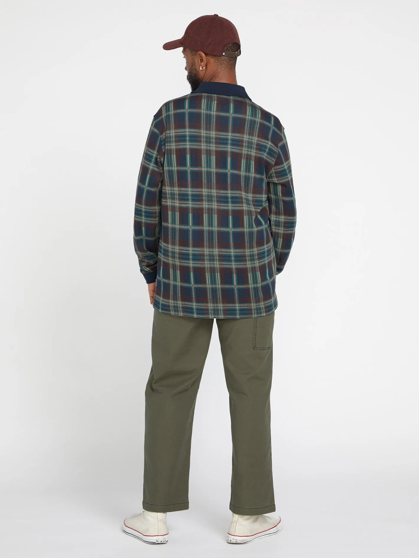 Volcom Entertainment Fat Tony Long Sleeve Shirt - Navy