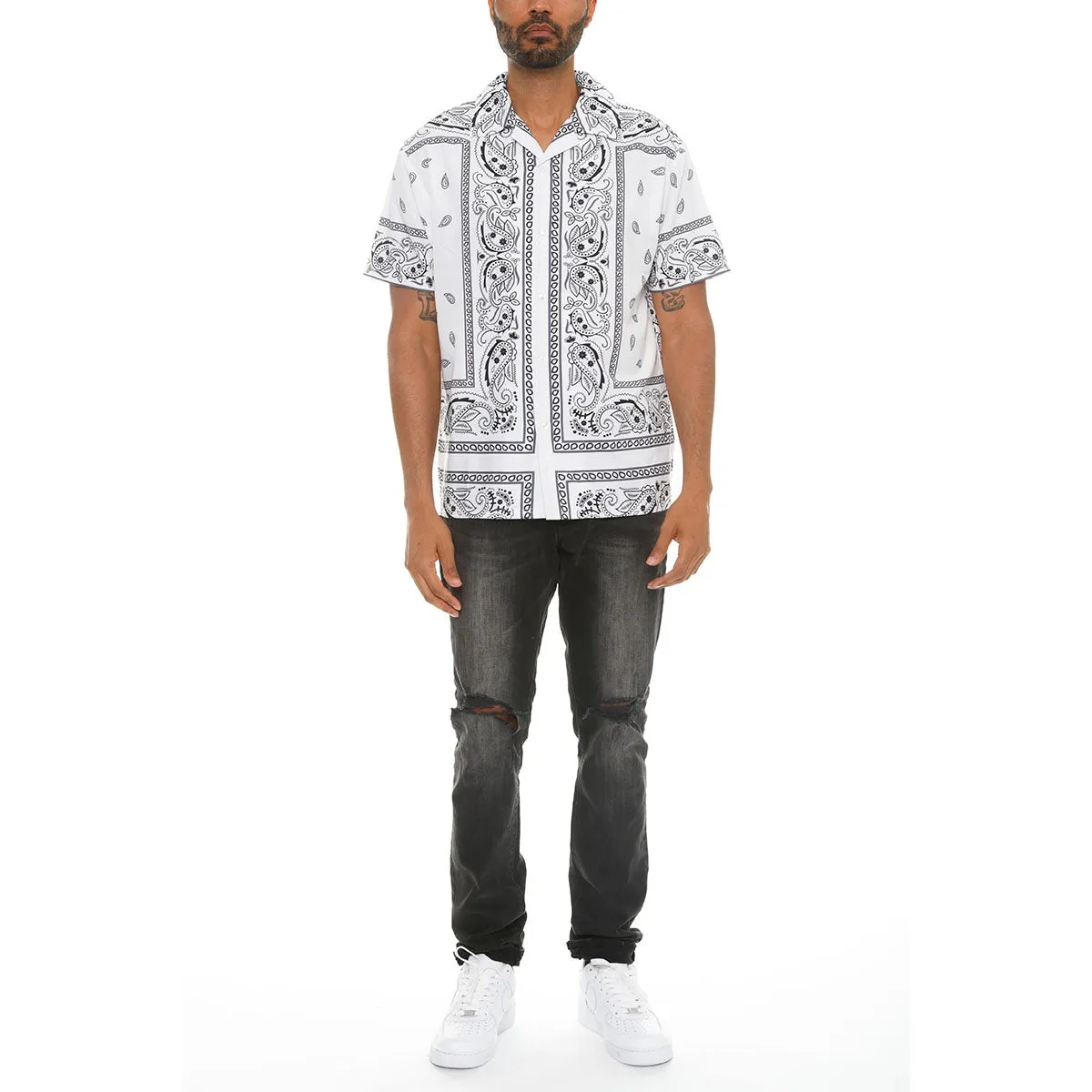 White Paisley Trill Shirt