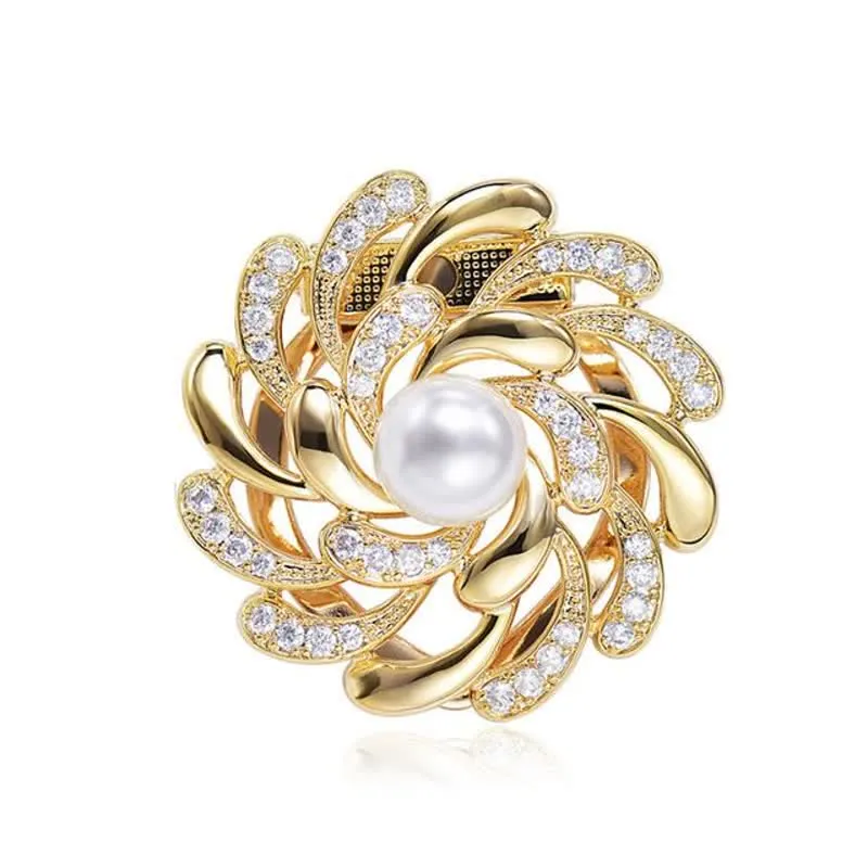 Women's Chrysanthemum Floral Buckle Brooch