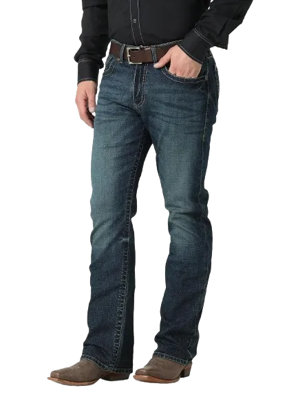 Wrangler Men's Rock 47 Slim Fit Bootcut Urbandale Jeans