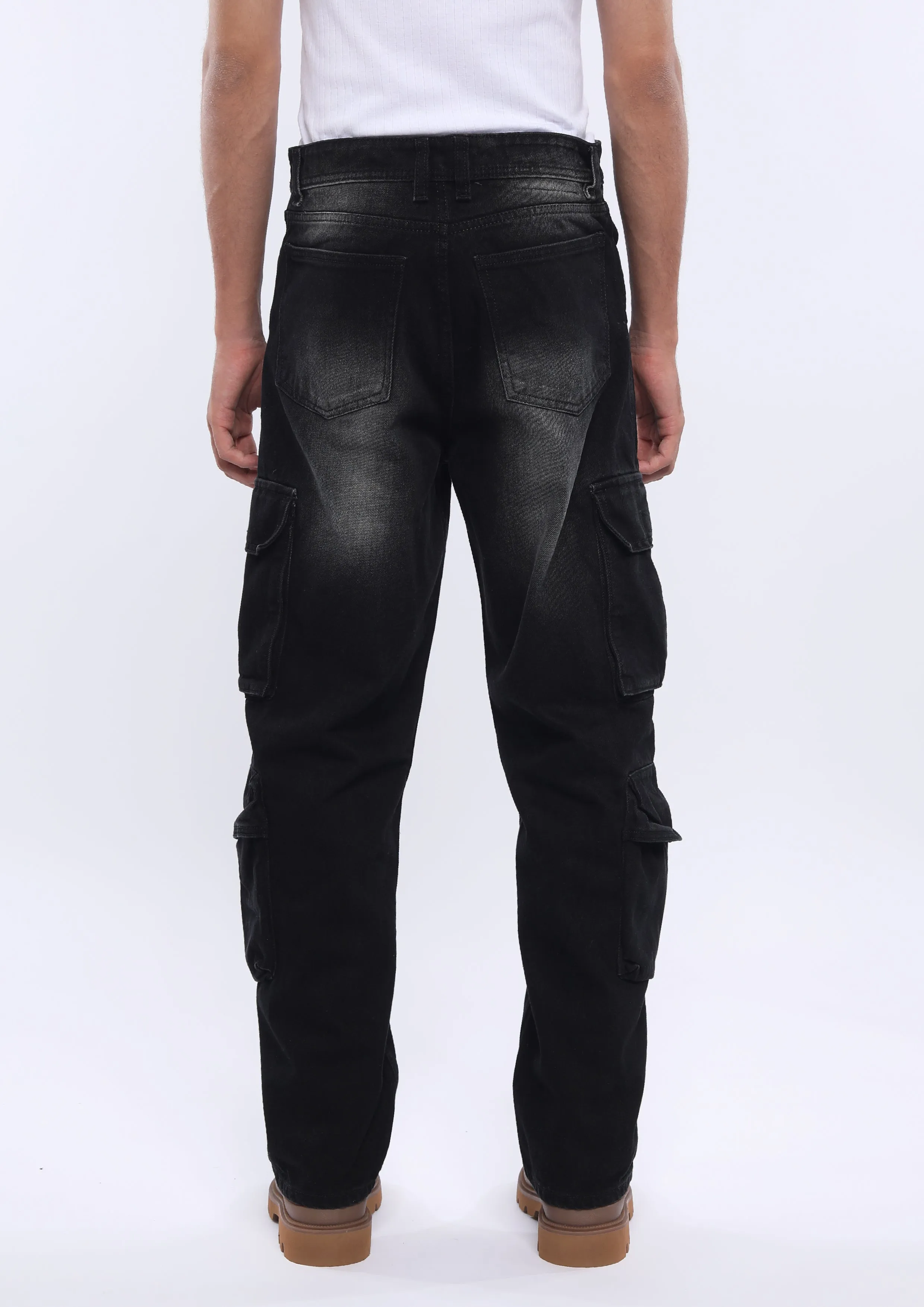 Xylare - Relaxed Cargo Jean - Black Shade