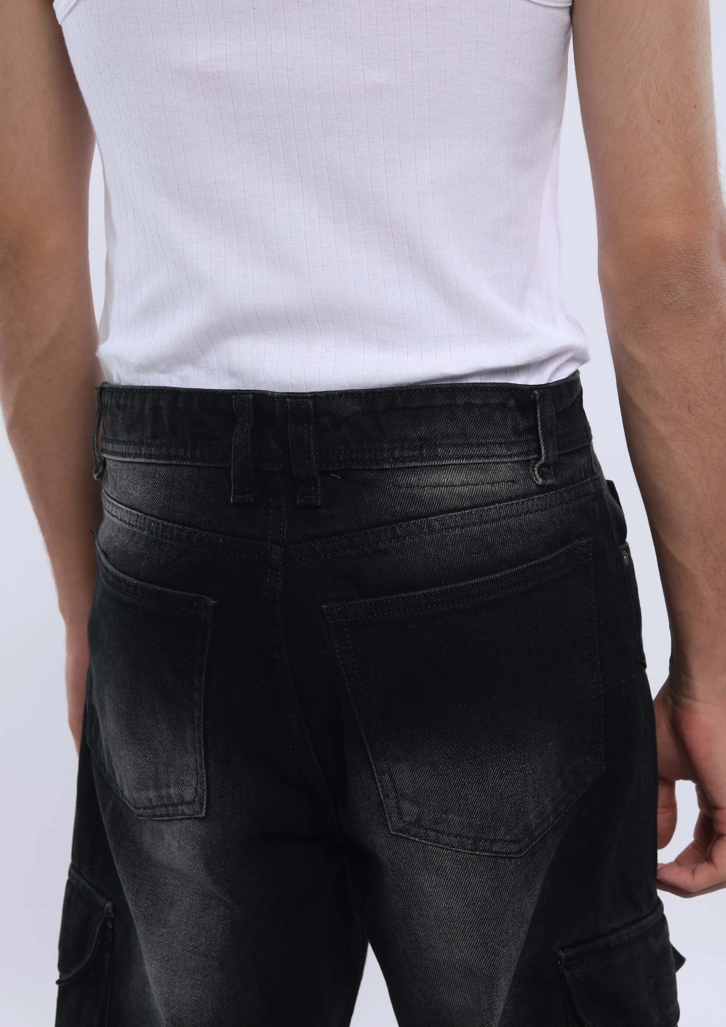 Xylare - Relaxed Cargo Jean - Black Shade